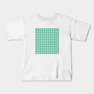 Glittery Turquoise Circles Kids T-Shirt